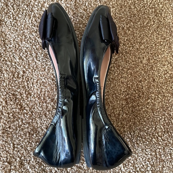 - - Ruby & Bloom black patent bow ballet flat size 3.5 - Picture 3 of 9